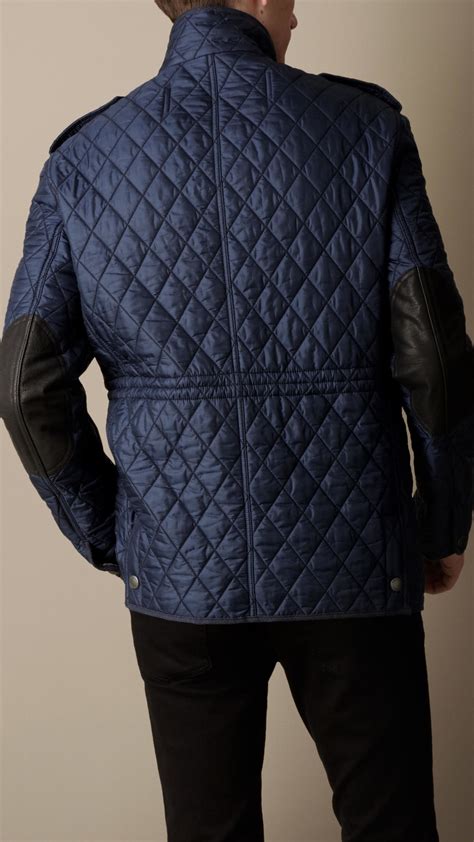 diamond quilted jacket burberry mens|Burberry quilted jacket outlet.